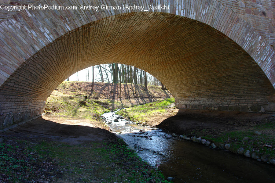 Canal, Outdoors, River, Water, Bunker, Path, Trail