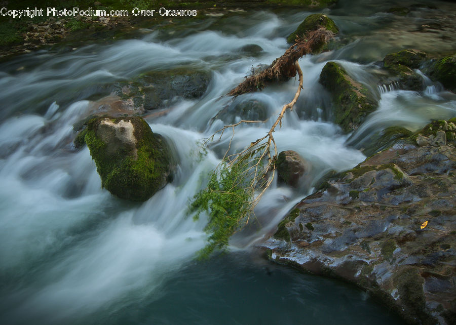 Creek, Outdoors, River, Water, Waterfall, Forest, Jungle