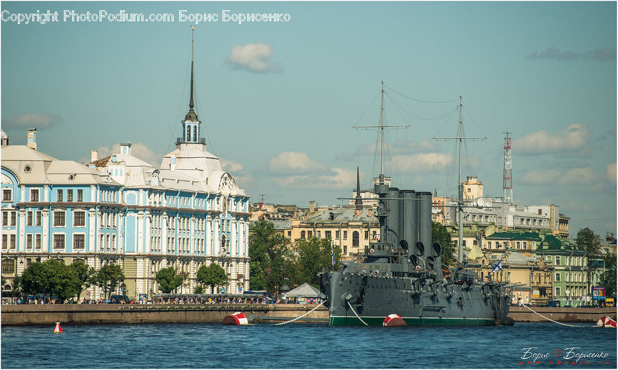 Navy, Architecture, Downtown, Plaza, Town Square, City, Urban