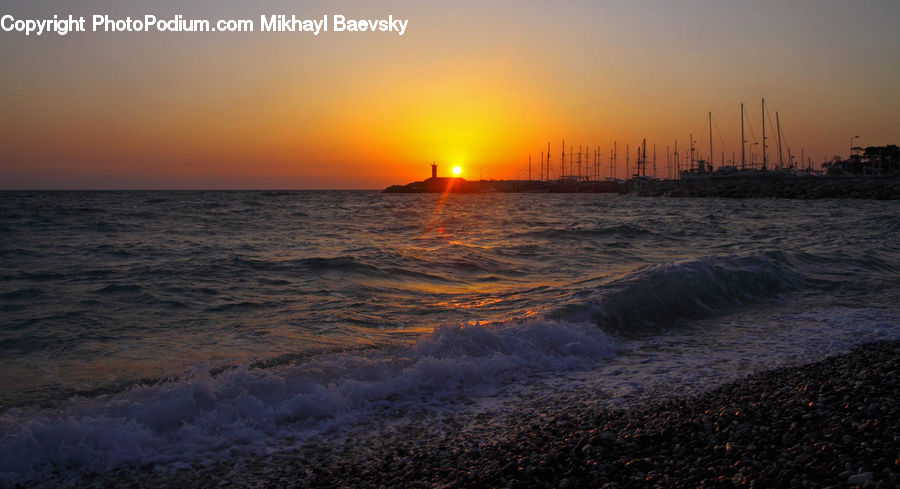 Dawn, Dusk, Sky, Sunrise, Sunset, Ocean, Outdoors