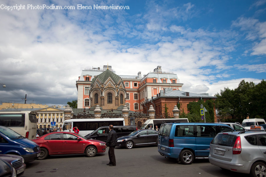 Automobile, Car, Vehicle, Van, Architecture, Church, Worship