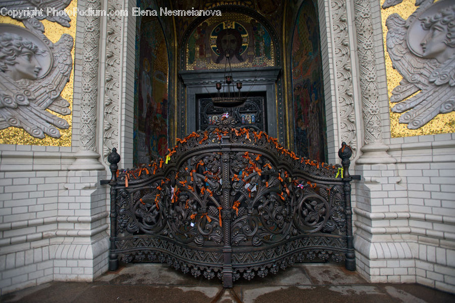 Balcony, Fireplace, Hearth, Altar, Architecture, Church, Worship