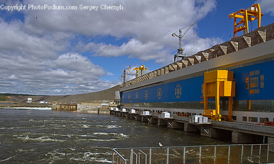 Freight Car, Shipping Container, Vehicle, Brick, Boardwalk, Deck, Path