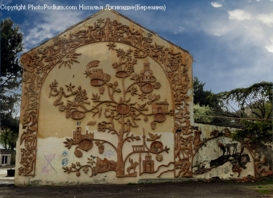 Ivy, Plant, Vine, Fence, Wall, Art, Tree