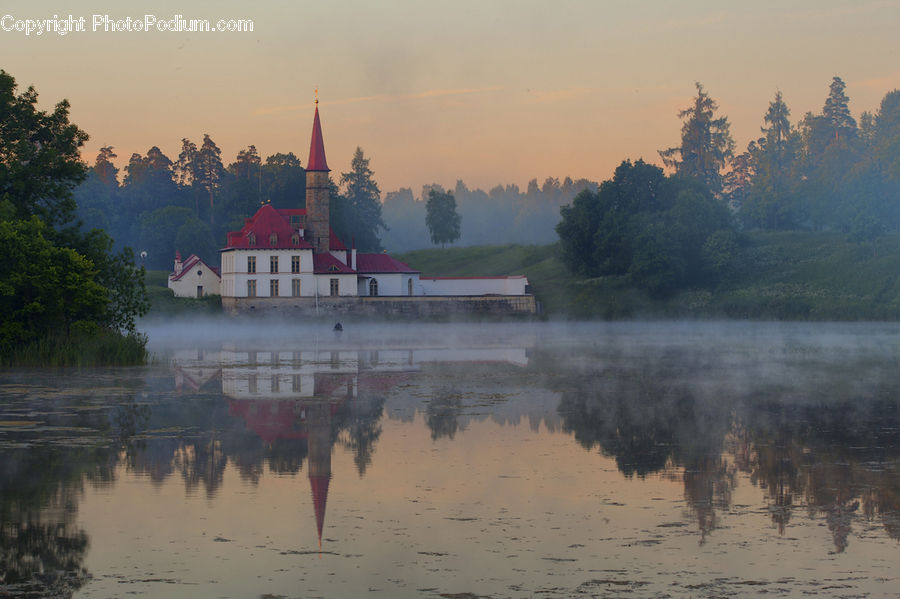 Dawn, Dusk, Sky, Sunrise, Sunset, Architecture, Pagoda
