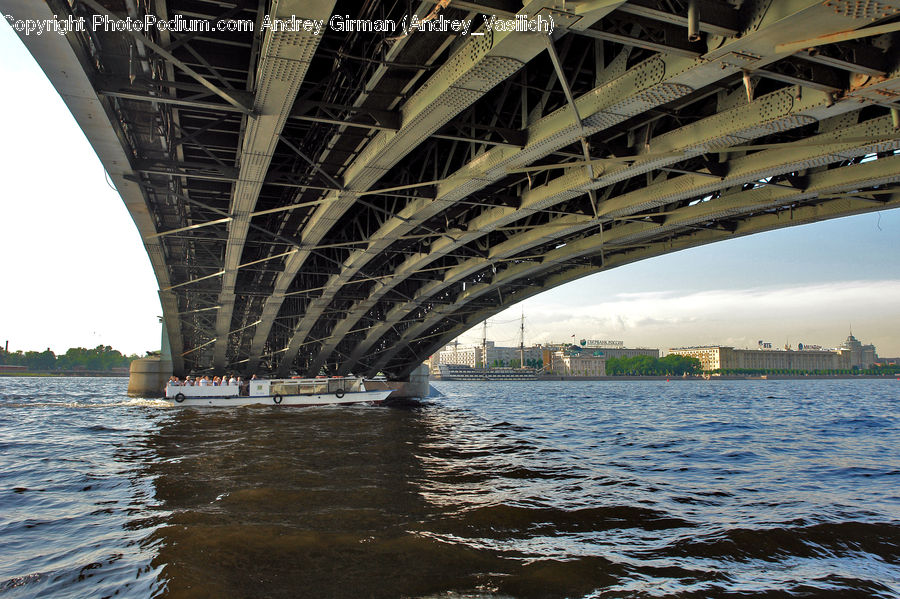 Bridge, Outdoors, River, Water, Sea, Architecture, Convention Center