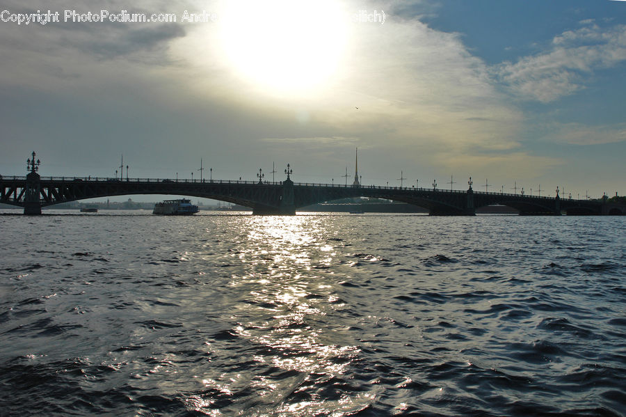 Bridge, Ferry, Freighter, Ship, Tanker, Vessel, Flare