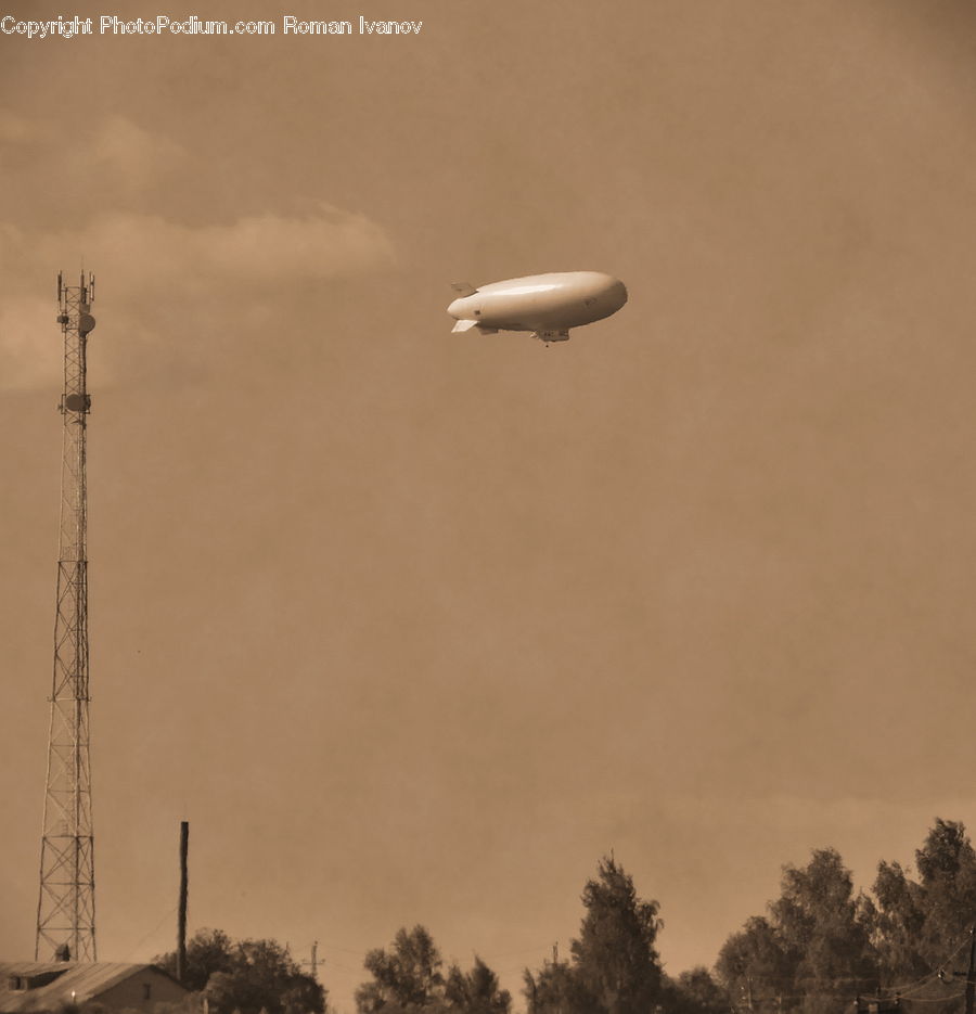 Antenna, Aircraft, Airship, Blimp