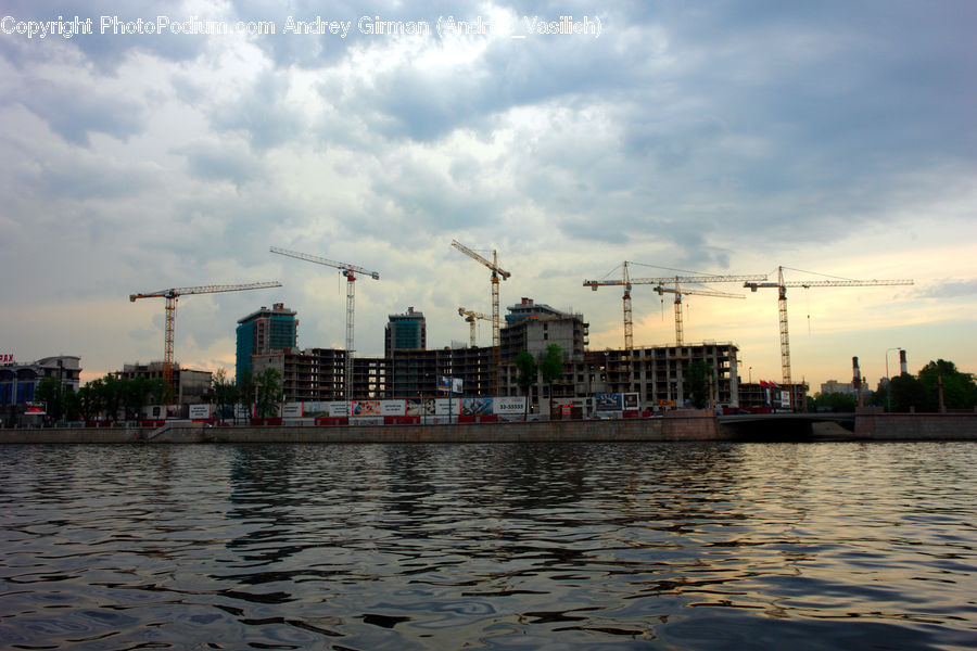 Factory, Refinery, Ferry, Freighter, Ship, Tanker, Vessel