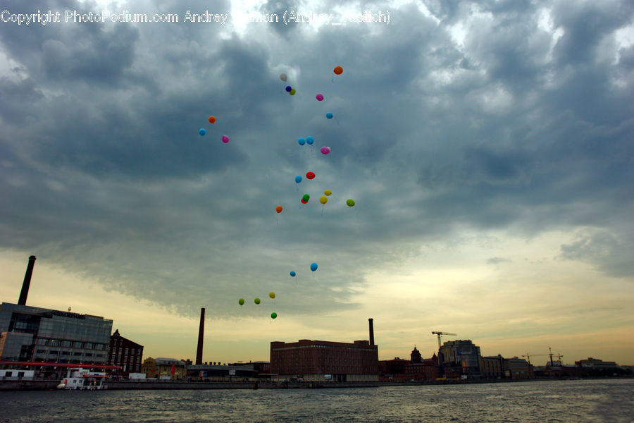 Azure Sky, Cloud, Outdoors, Sky, Waterfront, River, Water