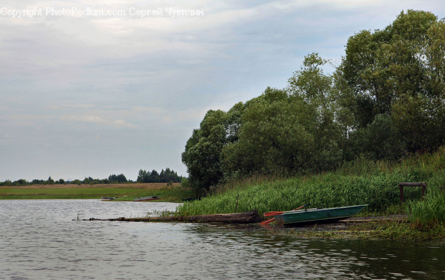 Boat, Rowboat, Vessel, Canoe, Landscape, Nature, Scenery