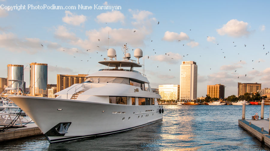 Dock, Landing, Pier, Boat, Yacht, Cruise Ship, Ocean Liner