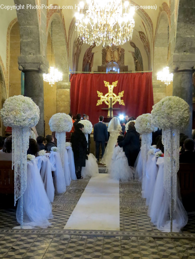 Aisle, Corridor, Architecture, Church, Worship, Altar, Dining Room