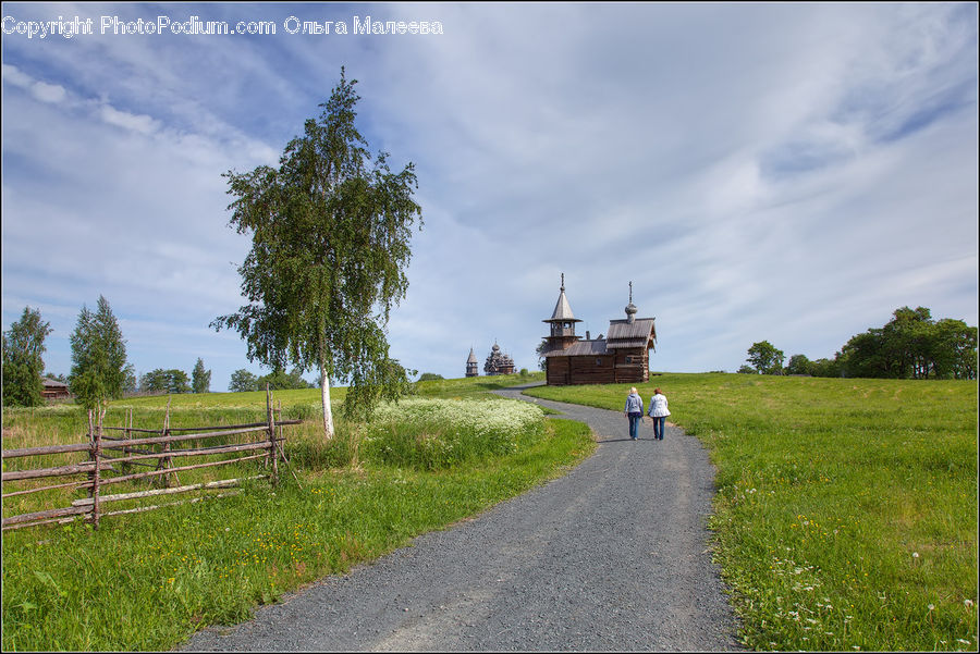 Dirt Road, Gravel, Road, Architecture, Castle, Fort, Countryside