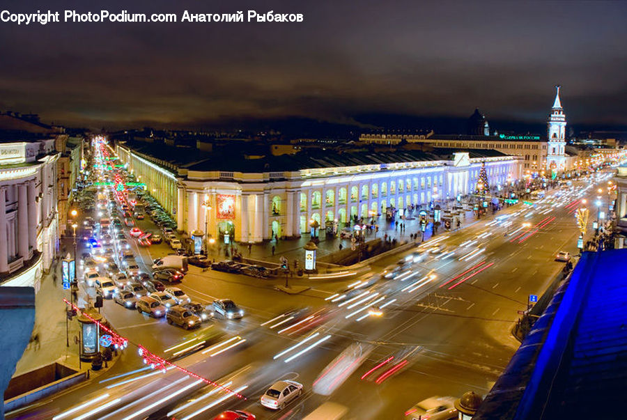 City, Downtown, Metropolis, Urban, Shop, Architecture, Plaza