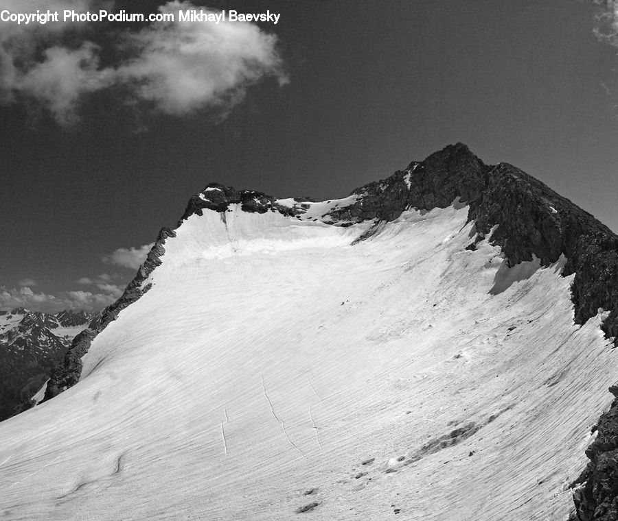 Alps, Crest, Mountain, Peak, Outdoors, Arctic, Glacier