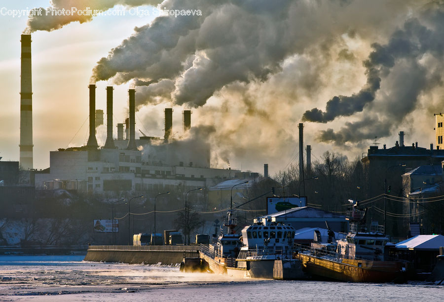 Boat, Watercraft, Factory, Refinery, Cruise Ship, Ocean Liner, Ship