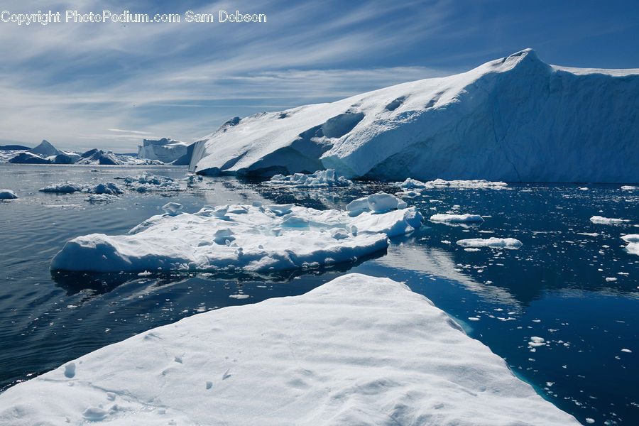 Arctic, Glacier, Ice, Mountain, Outdoors, Snow, Crest