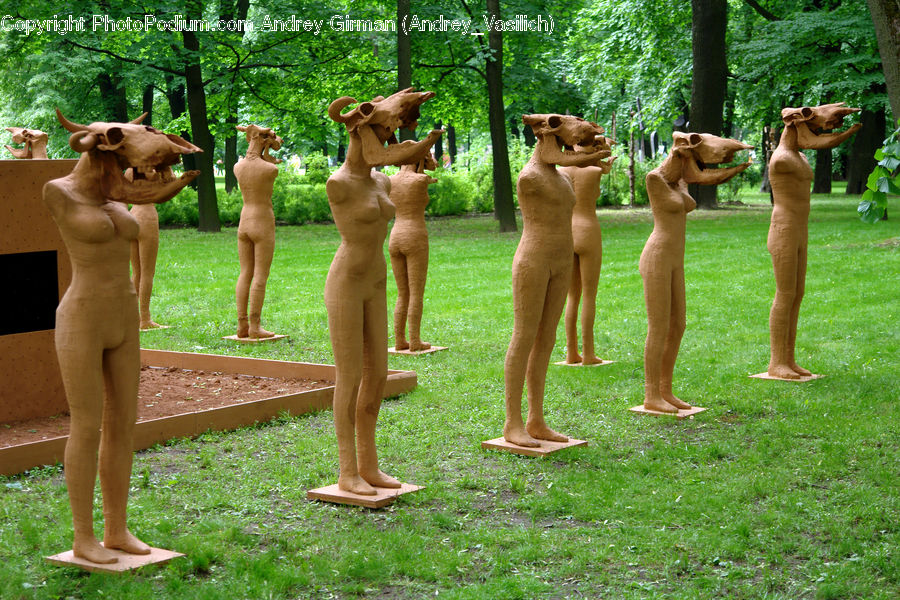 People, Person, Human, Art, Sculpture, Statue, Animal