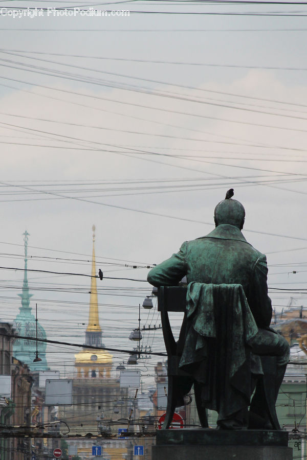 Human, People, Person, Bird, Pigeon, Art, Sculpture