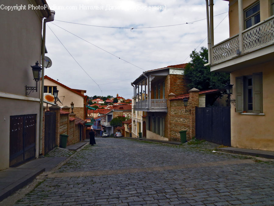 Cobblestone, Pavement, Walkway, Arch, Gate, Alley, Alleyway