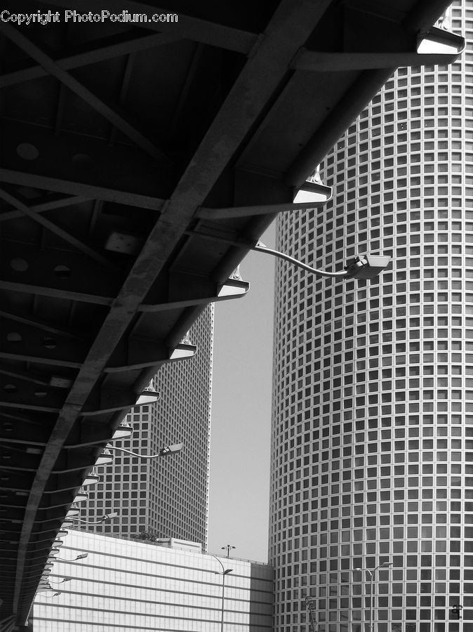 Column, Pillar, City, Downtown, Urban, Building, Housing