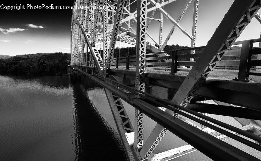 Bridge, City, Downtown, Urban