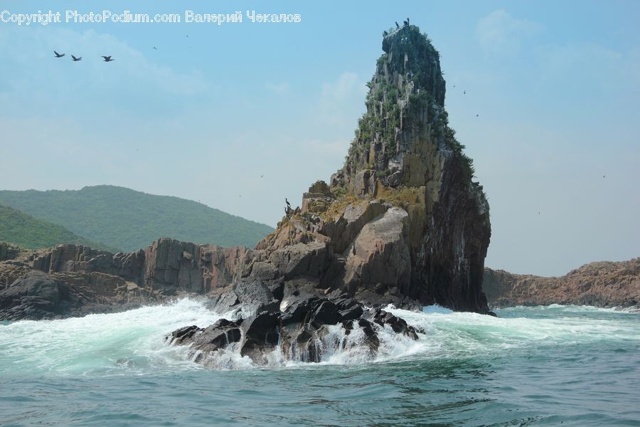Cliff, Outdoors, Coast, Sea, Water, Promontory, Cove