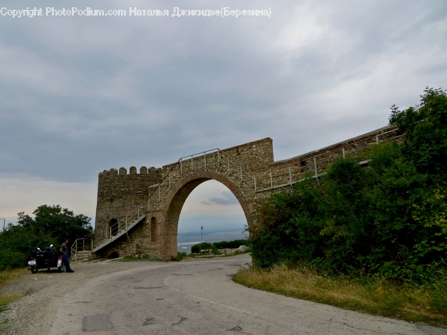 Castle, Fort, Arch, Building
