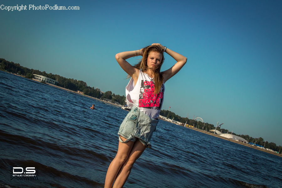 People, Person, Human, Female, Girl, Woman, Beach
