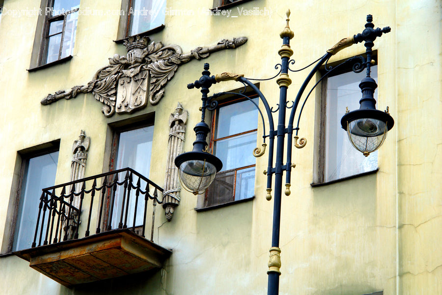 Balcony, Lamp Post, Pole, Architecture, Bell Tower, Clock Tower, Tower