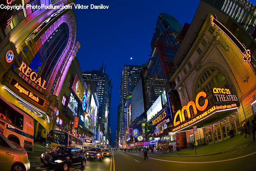 Automobile, Car, Vehicle, City, Downtown, Metropolis, Urban