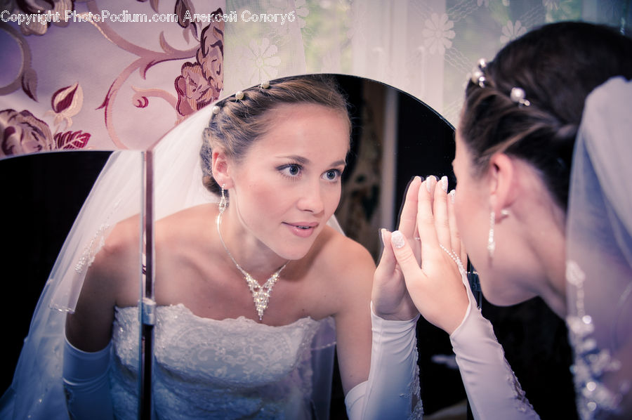 People, Person, Human, Bridesmaid, Hug, Kiss, Gown