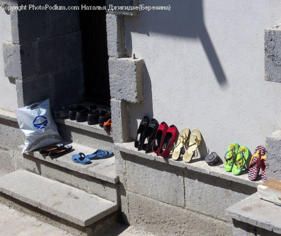 Footwear, Shoe, Sandal, Bench