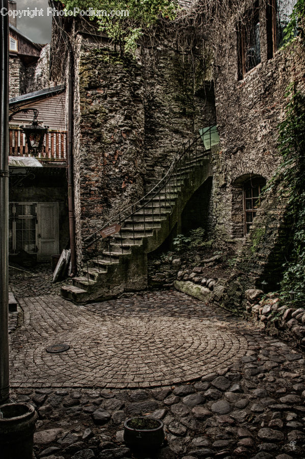 Cobblestone, Pavement, Walkway, Soil, Alley, Alleyway, Road