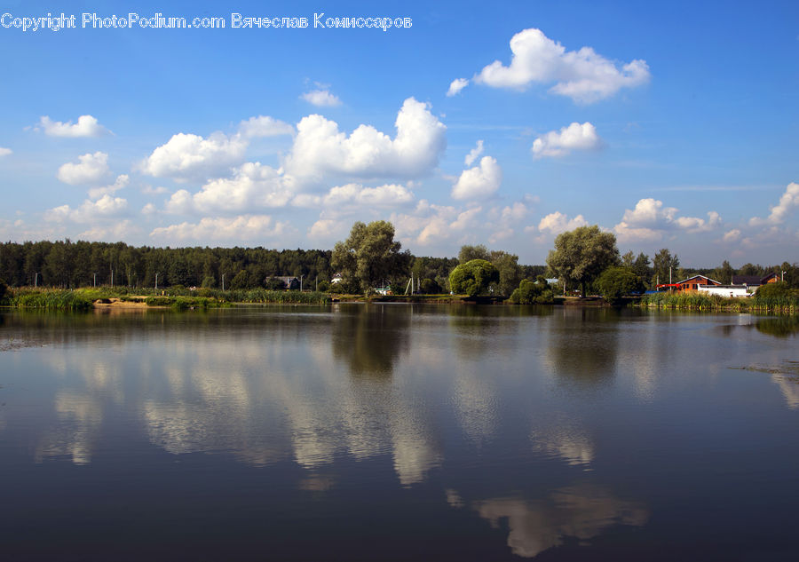 Cloud, Cumulus, Sky, Azure Sky, Outdoors, Lake, Water