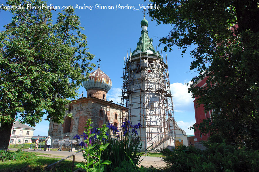 Architecture, Bell Tower, Clock Tower, Tower, Backyard, Yard, Beacon