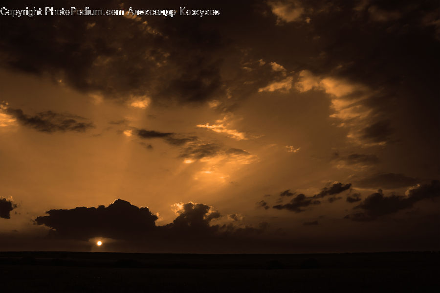 Azure Sky, Cloud, Outdoors, Sky, Dusk, Sunlight, Sunrise