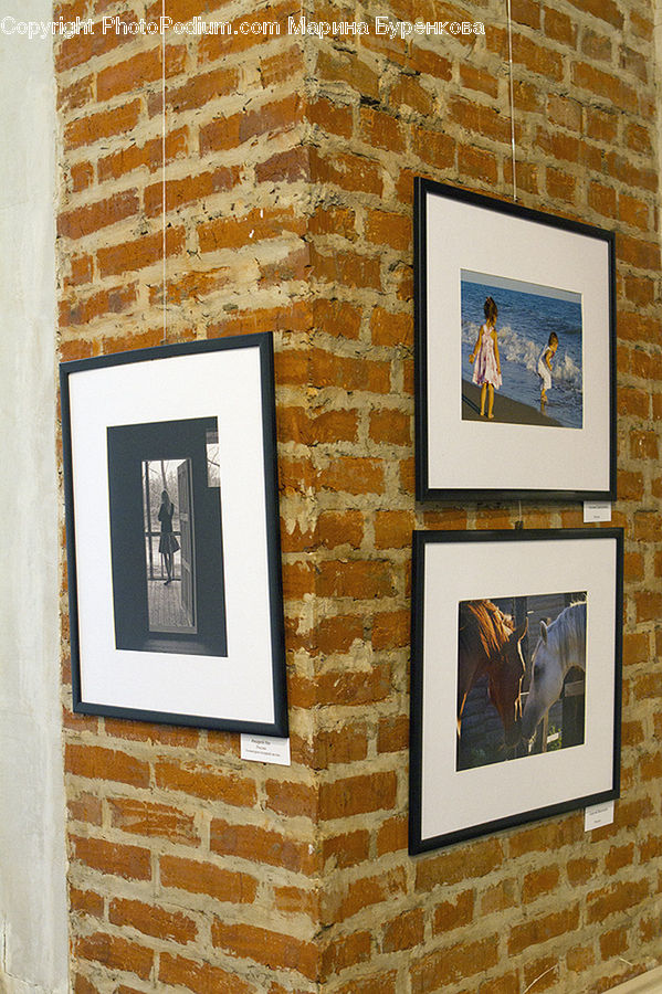 Brick, Art, Apparel, Clothing, People, Person, Monitor