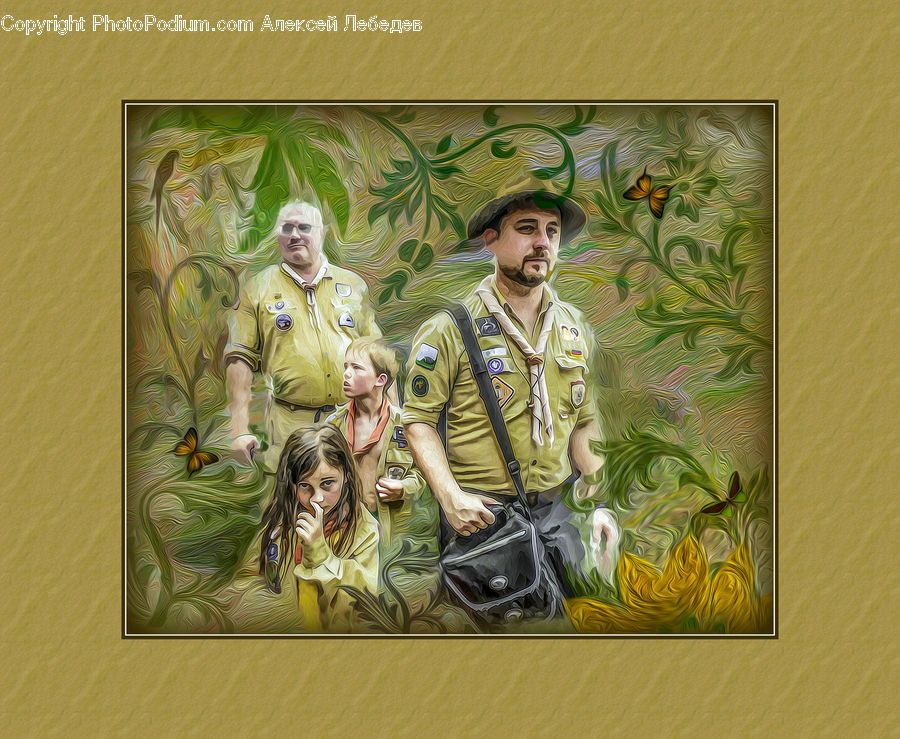 People, Person, Human, Art, Modern Art, Painting, Army