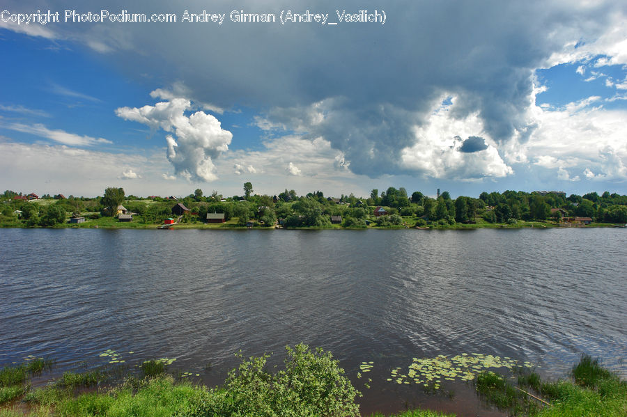 Cloud, Cumulus, Sky, Lake, Outdoors, Water, Azure Sky