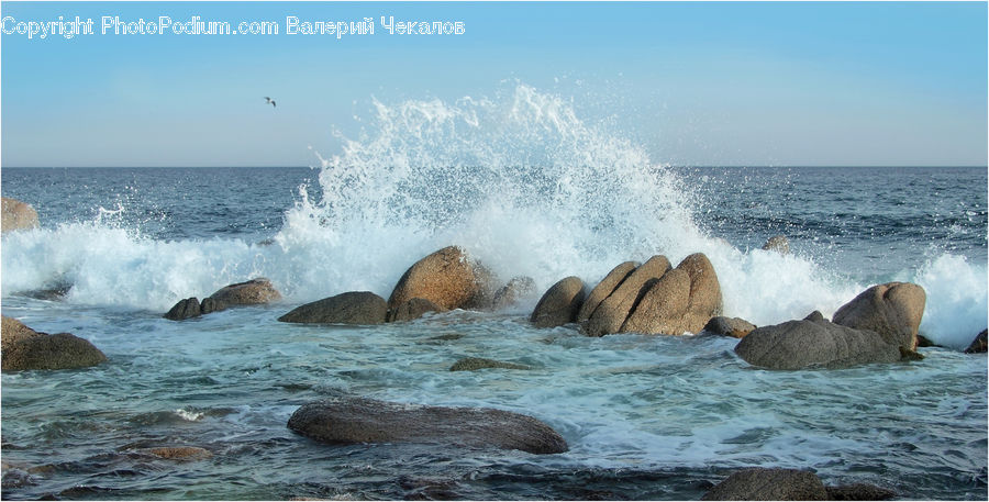 Outdoors, Sea, Sea Waves, Water, Coast, Beach, Ocean