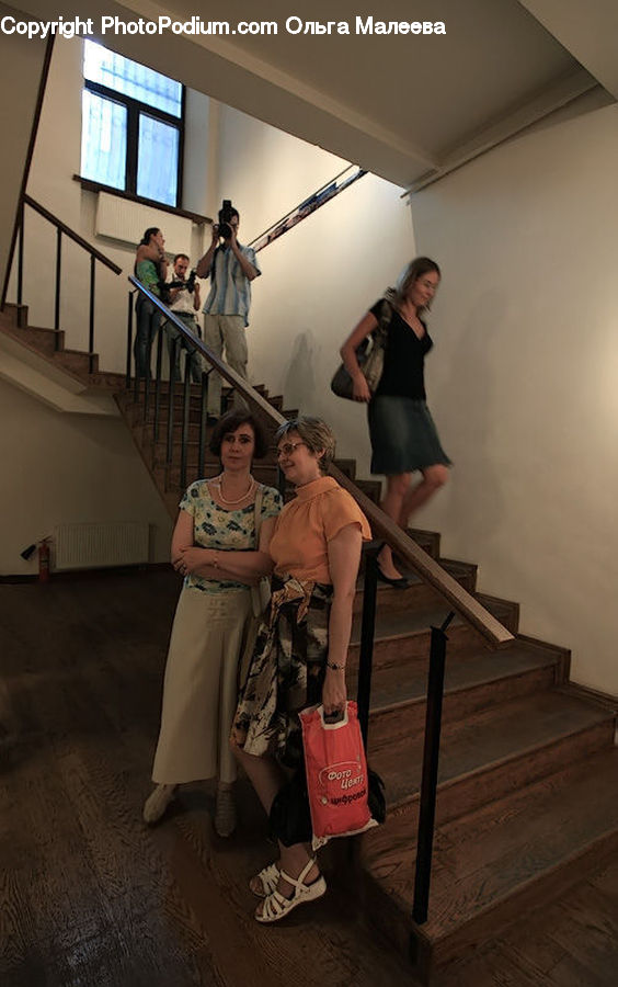 People, Person, Human, Banister, Handrail, Housing, Indoors