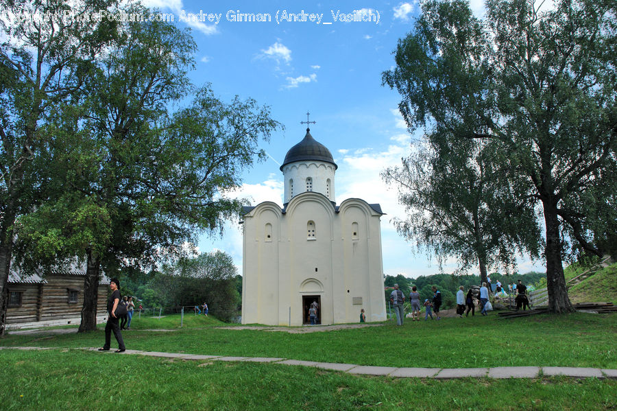 Architecture, Bell Tower, Clock Tower, Tower, Field, Grass, Lawn