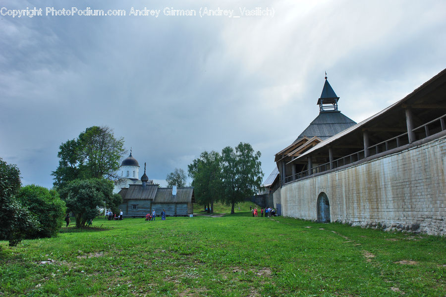 Architecture, Bell Tower, Clock Tower, Tower, Housing, Monastery, Field