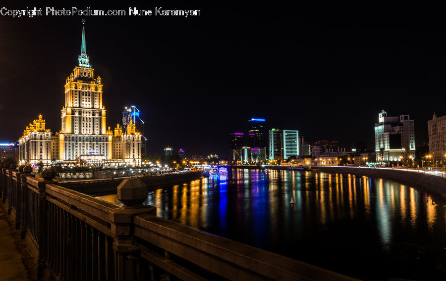 Night, Outdoors, Building, Architecture, Cathedral, Church, Worship