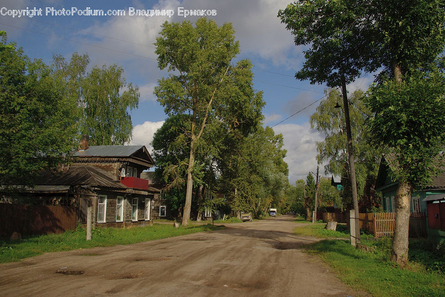Dirt Road, Gravel, Road, Architecture, Housing, Monastery, Landscape