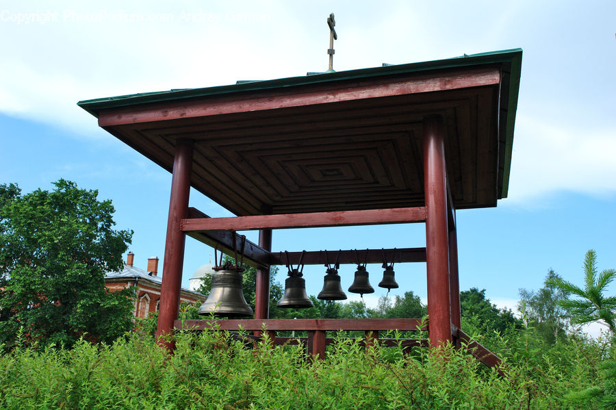 Gazebo, Brick, Cabin, Hut, Rural, Shack, Shelter