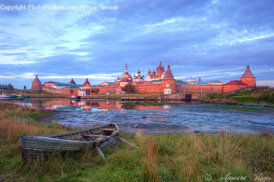 Architecture, Castle, Fort, Bench, Boat, Dinghy, Dock