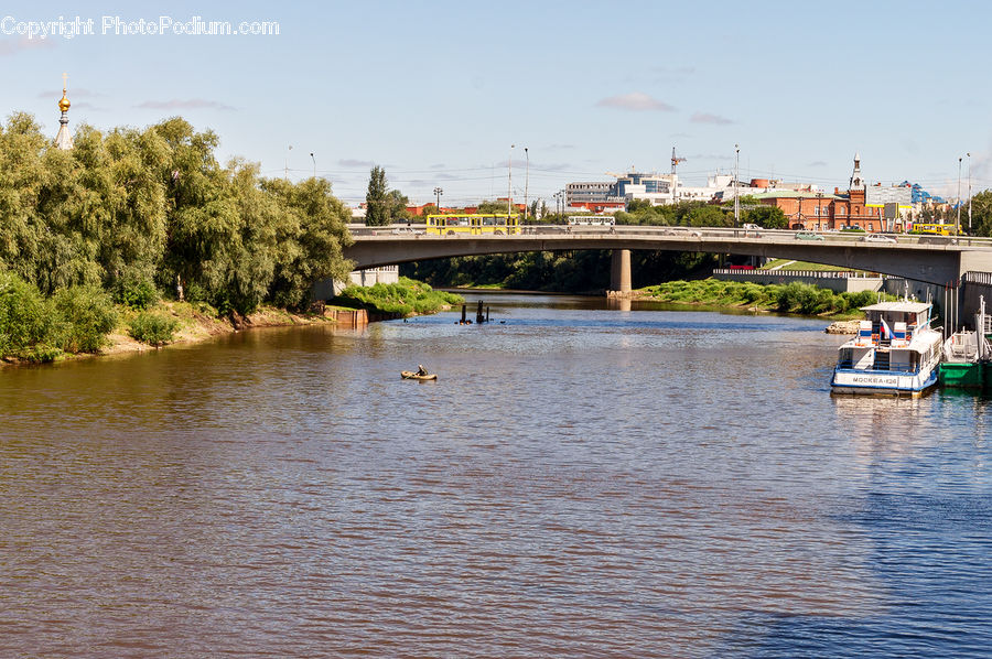 Bridge, Canal, Outdoors, River, Water, Landscape, Nature